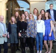 10 year reunion group outside school