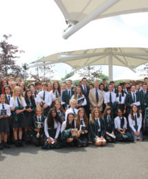 prizewinners with Sir Roger Scruton