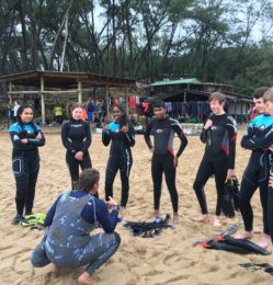 Beach – pre diving – July